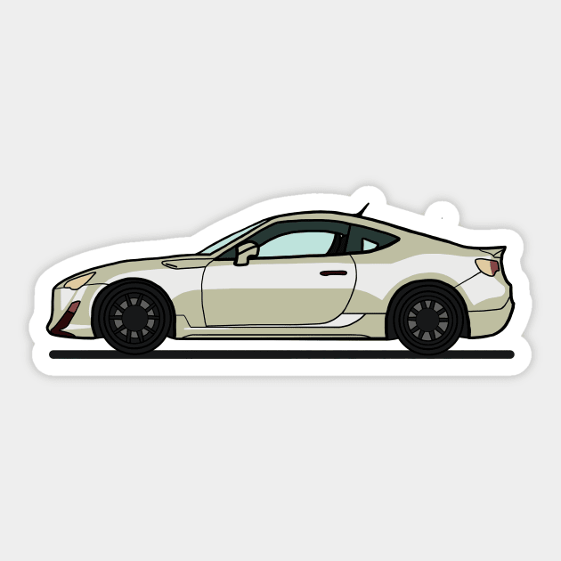 Scion FRS Halo White Sticker by antipc